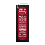 Atlanta Falcons Custom Print Family Cheer Wall Art