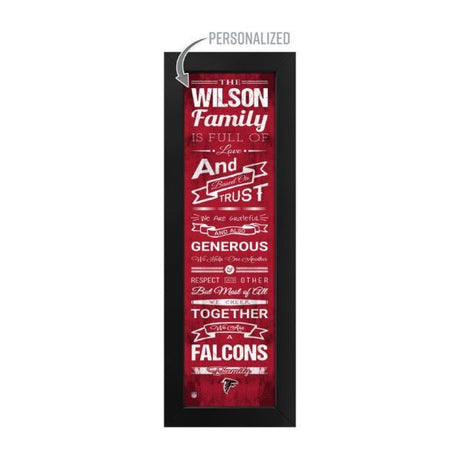 Atlanta Falcons Custom Print Family Cheer Wall Art