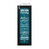 Jacksonville Jaguars Custom Print Family Cheer Wall Art