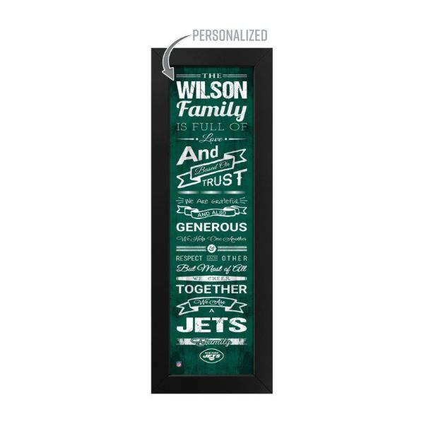 New York Jets Custom Print Family Cheer Wall Art