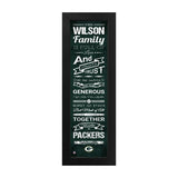Green Bay Packers Custom Print Family Cheer Wall Art