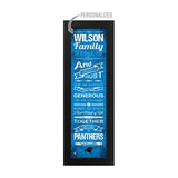 Carolina Panthers Custom Print Family Cheer Wall Art