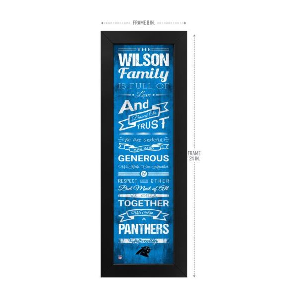 Carolina Panthers Custom Print Family Cheer Wall Art