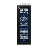New England Patriots Custom Print Family Cheer Wall Art