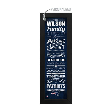 New England Patriots Custom Print Family Cheer Wall Art