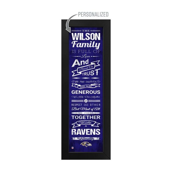 Baltimore Ravens Custom Print Family Cheer Wall Art