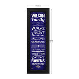 Baltimore Ravens Custom Print Family Cheer Wall Art