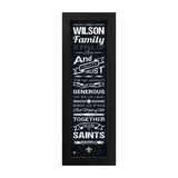 New Orleans Saints Custom Print Family Cheer Wall Art
