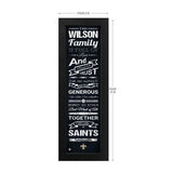 New Orleans Saints Custom Print Family Cheer Wall Art