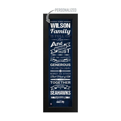 Seattle Seahawks Custom Print Family Cheer Wall Art