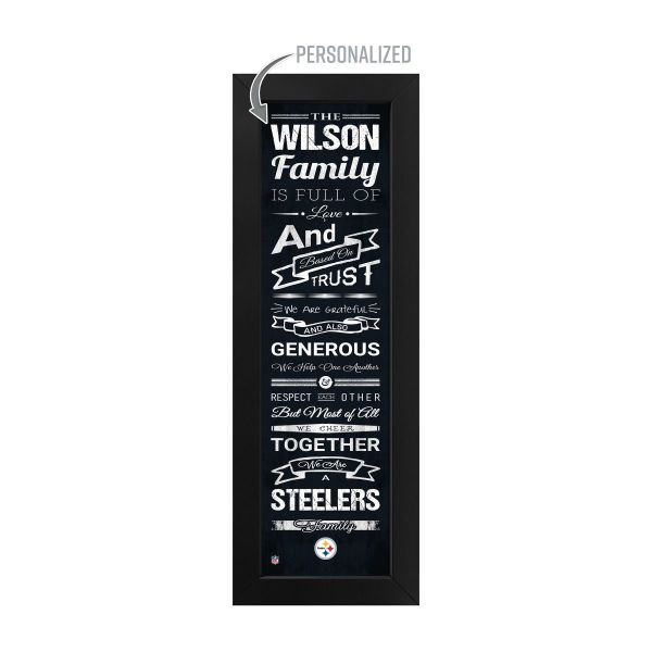 Pittsburgh Steelers Custom Print Family Cheer Wall Art