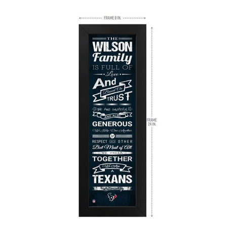 Houston Texans Custom Print Family Cheer Wall Art