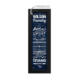 Tennessee Titans Custom Print Family Cheer Wall Art