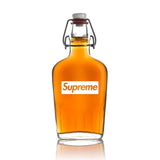 Engraved Supreme - Personalized Bormioli Rocco Glass Swing Top Pocket Flask