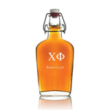 Custom Engraved Chi Phi - Personalized Whiskey Glass Flask - Swing Top