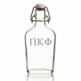 Custom Engraved Pi Kappa Phi - Personalized Whiskey Glass Flask - Swing Top