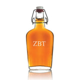 Custom Engraved Zeta Beta Tau - Personalized Whiskey Glass Flask - Swing Top