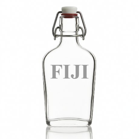 Custom Engraved Phi Gamma Delta - Personalized Whiskey Glass Flask - Swing Top