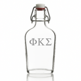 Custom Engraved Phi Kappa Sigma - Personalized Whiskey Glass Flask - Swing Top