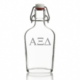Custom Engraved Alpha Xi Delta - Personalized Whiskey Glass Flask - Swing Top