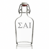 Custom Engraved Sigma Alpha Iota - Personalized Whiskey Glass Flask - Swing Top