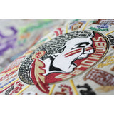 Florida State University (FSU) Collegiate Hand-Embroidered Pillow