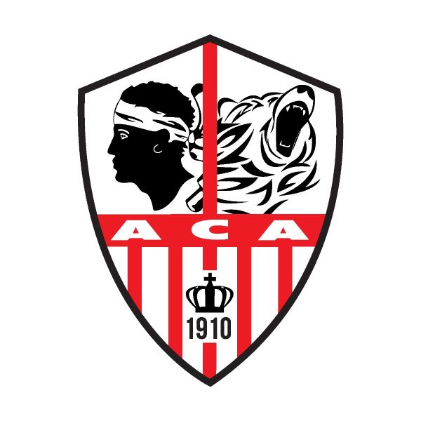 Soccer Wall Decals - Ligue 1 France Soccer Team Logos - SC Ajaccio