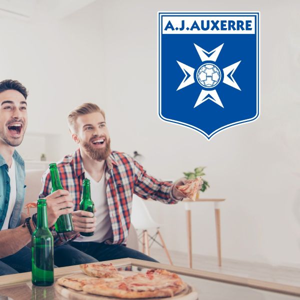 Soccer Wall Decals - Ligue 1 France Soccer Team Logos - AJ Auxerre