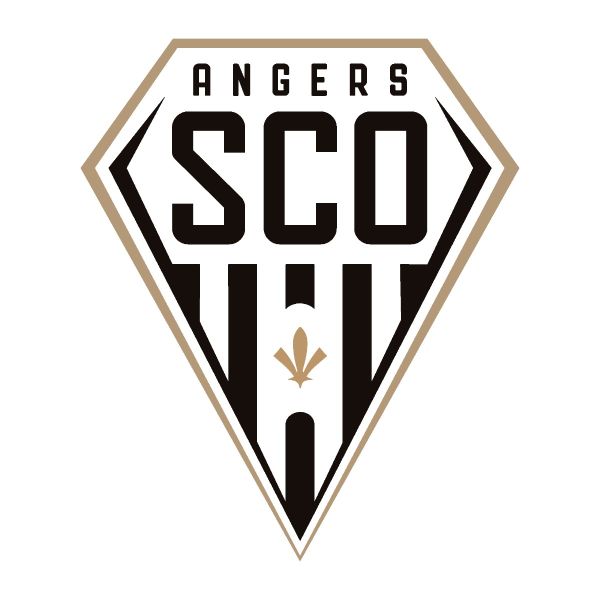 Soccer Wall Decals - Ligue 1 France Soccer Team Logos - Angers SCO