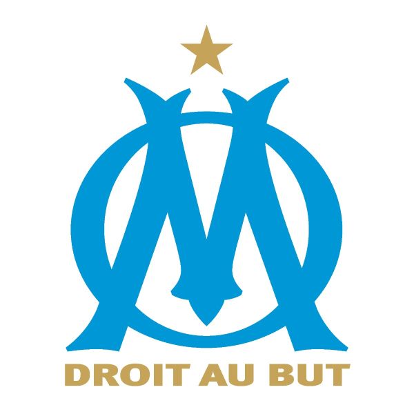 Soccer Wall Decals - Ligue 1 France Soccer Team Logos - Olympique Marsielle
