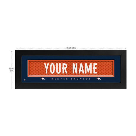 Denver Broncos Custom Print Name Plate