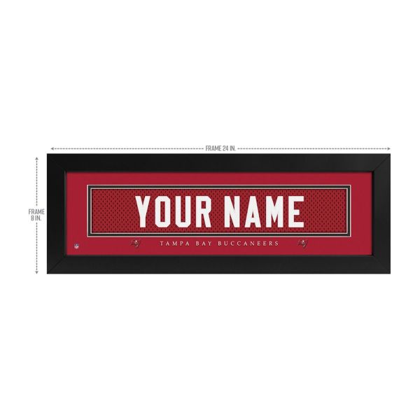 Tampa Bay Buccaneers Custom Print Name Plate