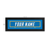 Los Angeles Chargers Custom Print Name Plate