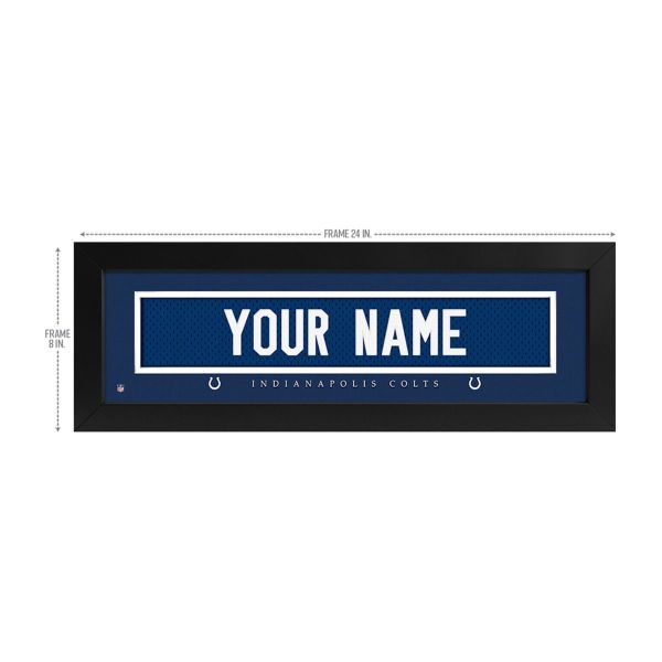 Indianapolis Colts Custom Print Name Plate