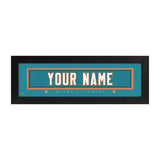 Miami Dolphins Custom Print Name Plate