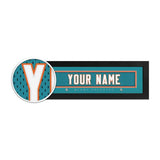 Miami Dolphins Custom Print Name Plate