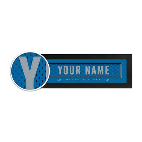 Detroit Lions Custom Print Name Plate