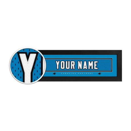 Carolina Panthers Custom Print Name Plate