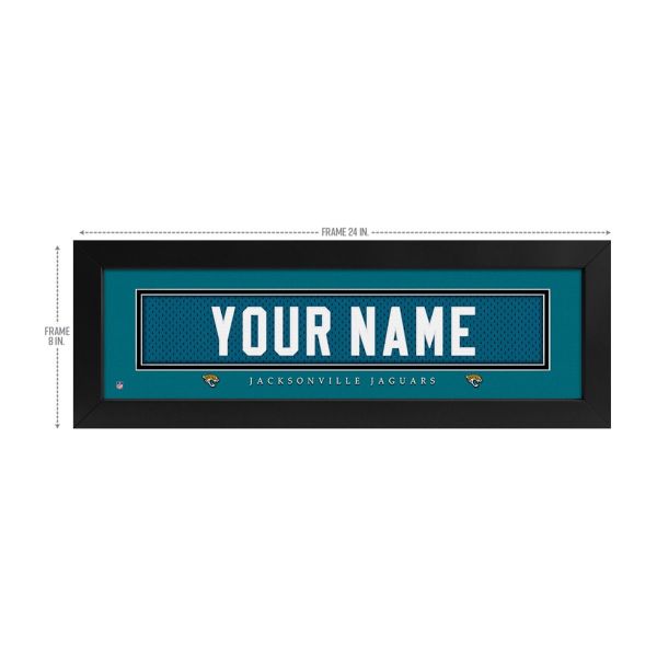 Jacksonville Jaguars Custom Print Name Plate