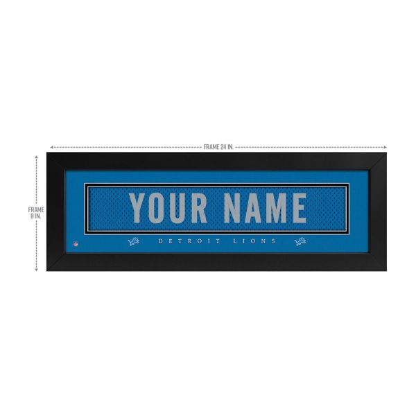Detroit Lions Custom Print Name Plate