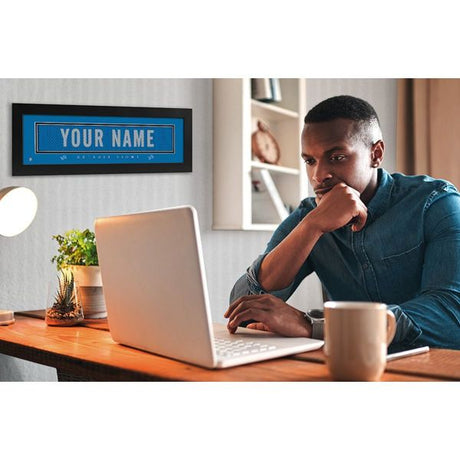 Detroit Lions Custom Print Name Plate