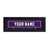 Baltimore Ravens Custom Print Name Plate