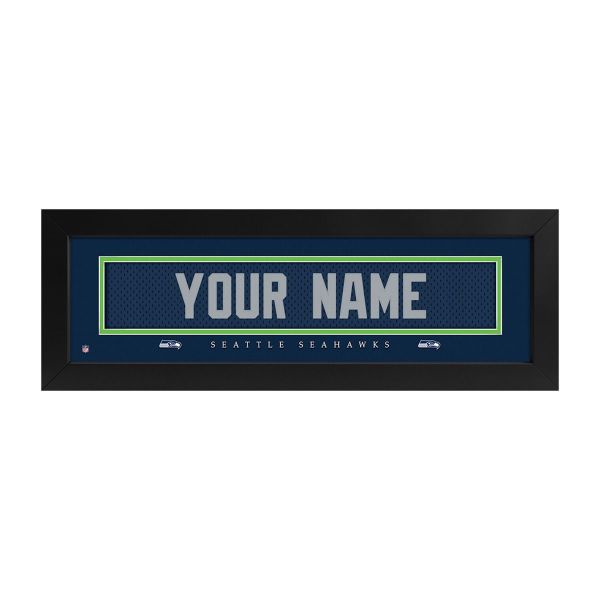 Seattle Seahawks Custom Print Name Plate