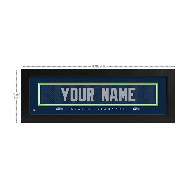 Seattle Seahawks Custom Print Name Plate