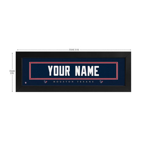 Houston Texans Custom Print Name Plate