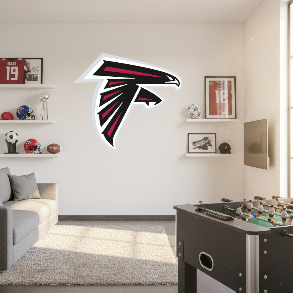 Atlanta Falcons Football Team Logo - Sports Team Wall Decal