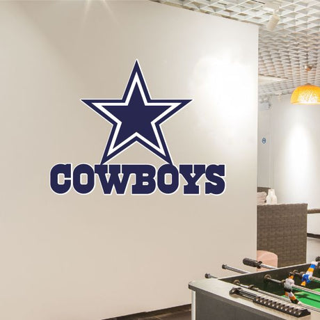 Dallas Cowboys Football Team Logo - Sports Team Wall Decal