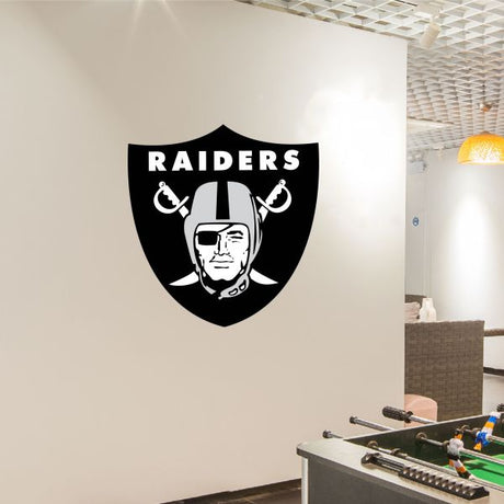 Las Vegas Raiders Football Team Logo - Sports Team Wall Decal