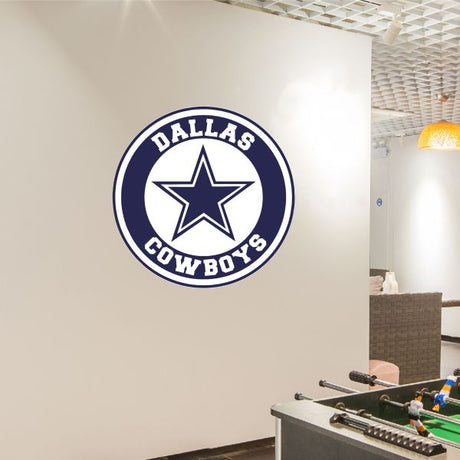 Dallas Cowboys Emblem Football Team - Sports Team Wall Decal