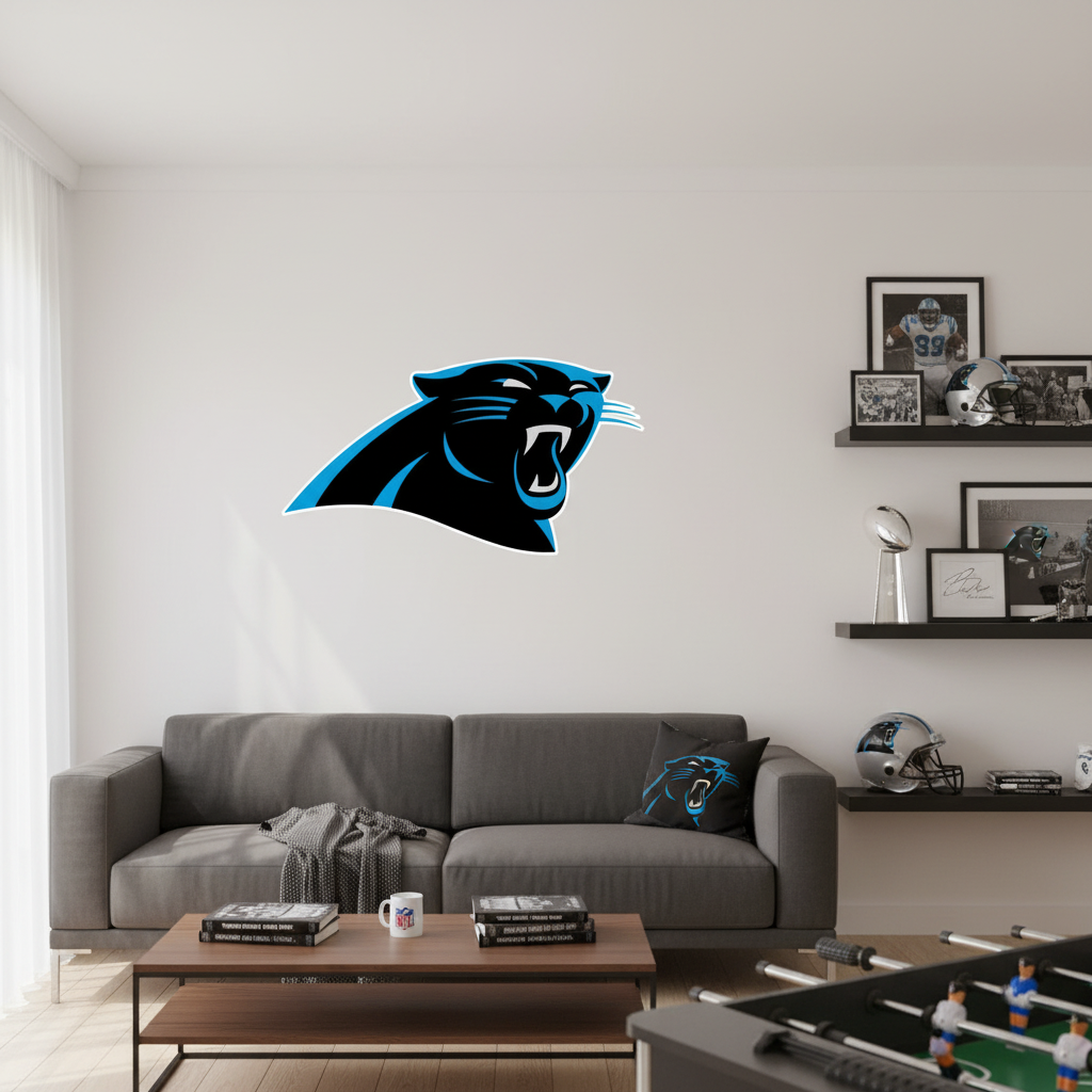 Carolina Panthers Football Team Logo - Sports Team Wall Decal